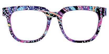 The Vaporwave Marble with Star Glitter