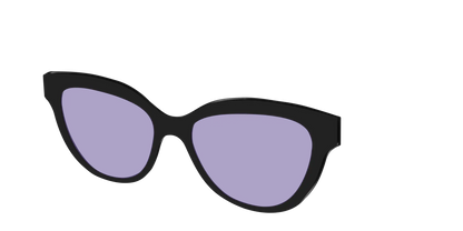 The Black With Celestial Purple lens