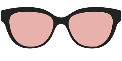 The Black With Coral Pink lens