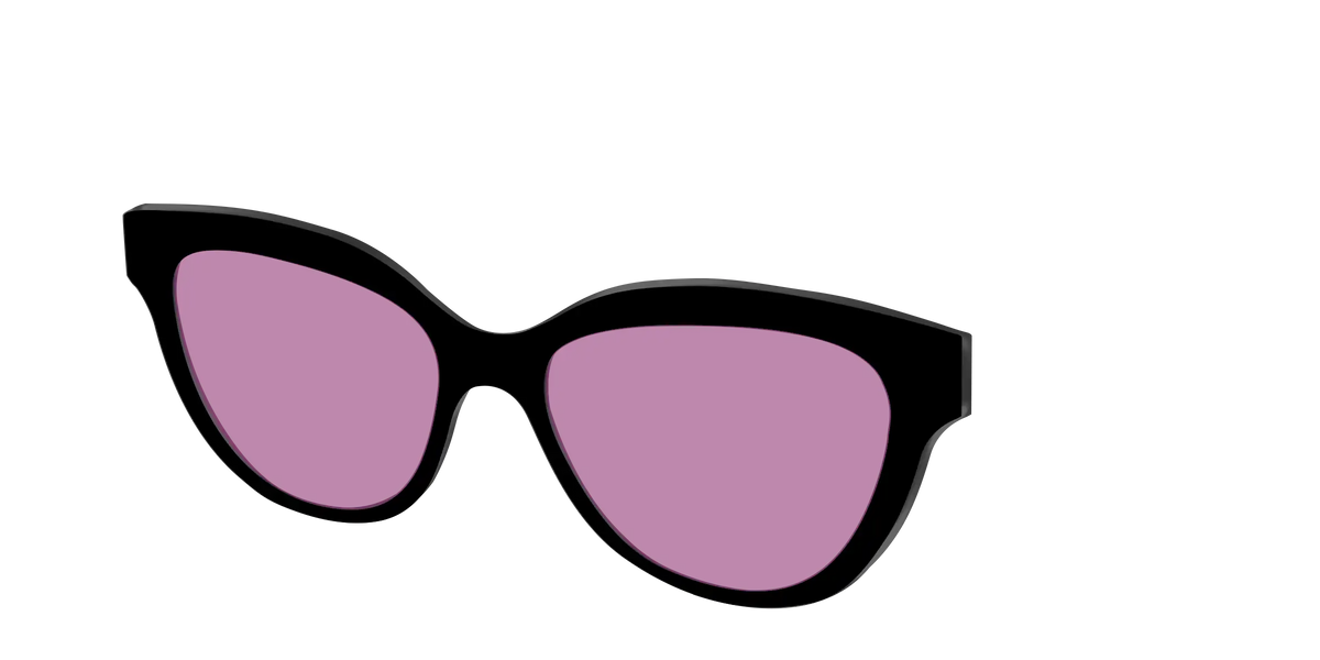The Black with Pink Racquet Sport lens