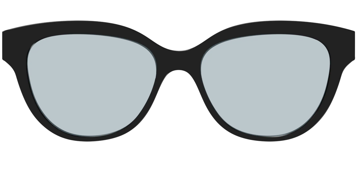 The Black With Slate Blue lens