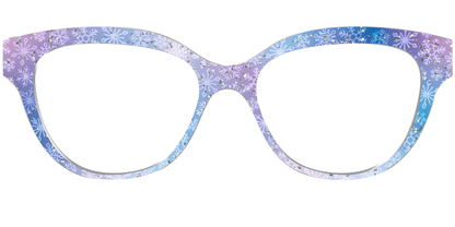 The Pastel Snowflake with Iridescent Glitter