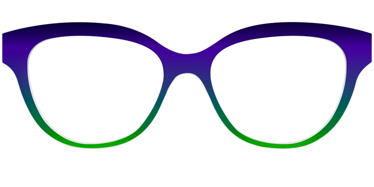 The Ultra Violet to Bright Green Gradient