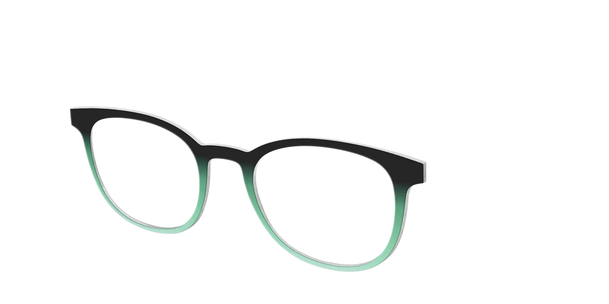The Black to Spearmint Gradient