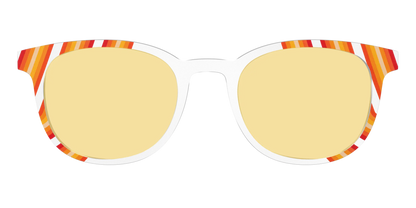 The Groovy Stripes with Citrine Yellow Lens