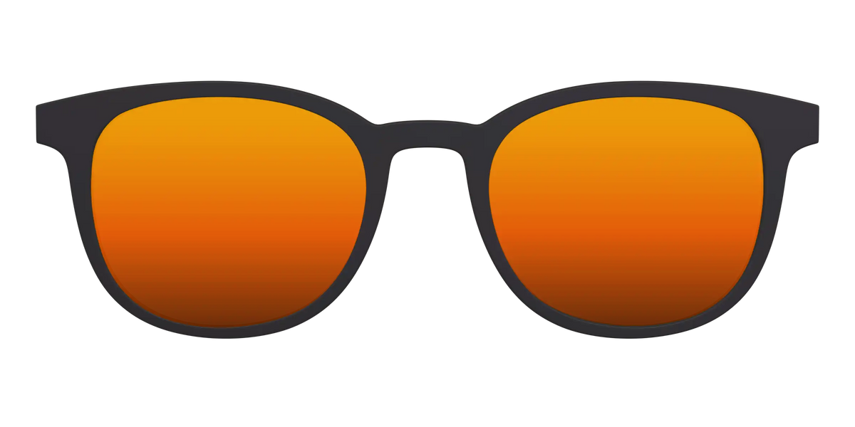 The Polarized Orange Reflective Sun Top