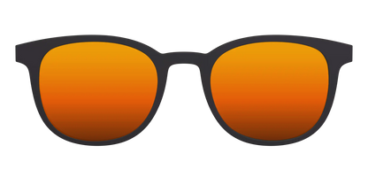 The Polarized Orange Reflective Sun Top