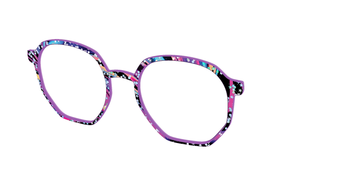 The Vaporwave Marble with Star Glitter