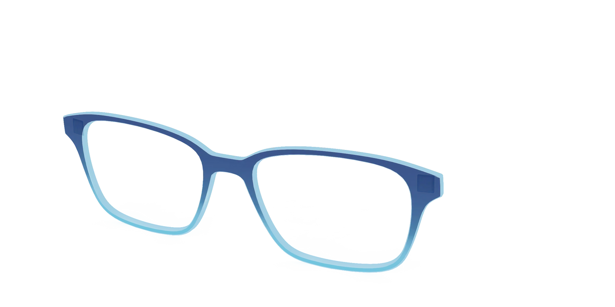 The Indigo to Sky Blue Gradient Crystal