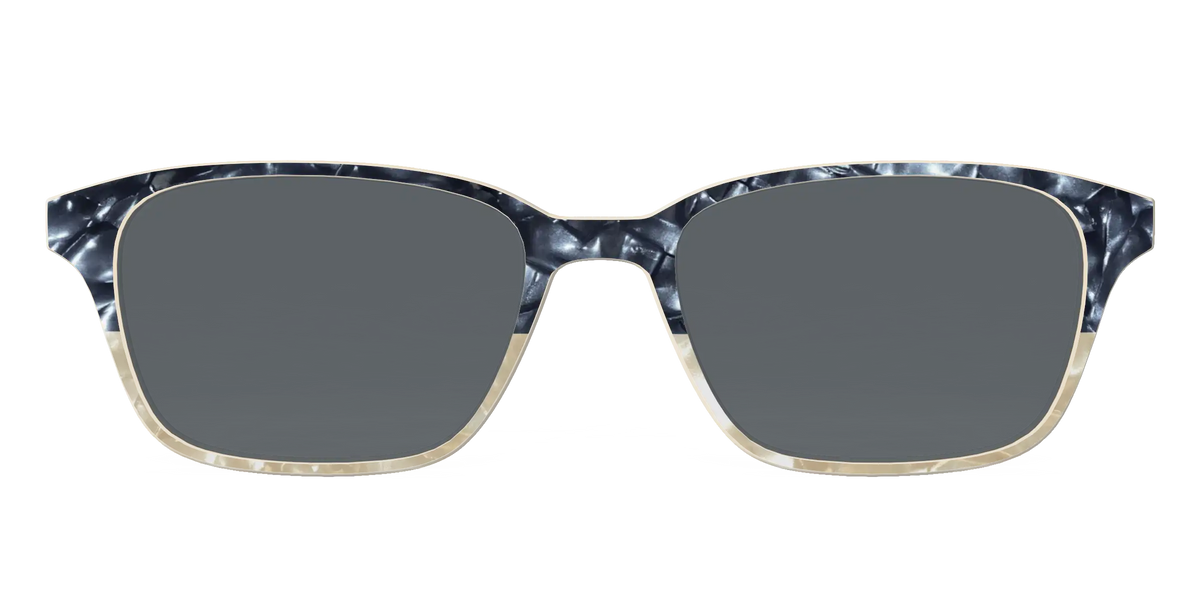 The Polarized Navy to Taupe Pearl Split Sun Top