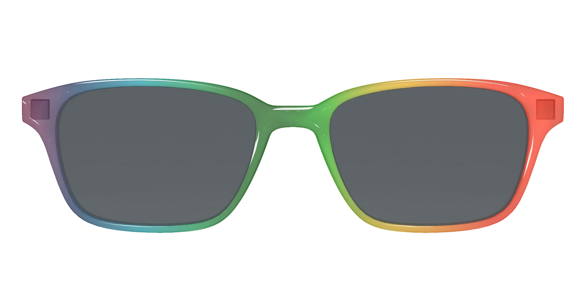 The Polarized Rainbow Gradient Sun Top
