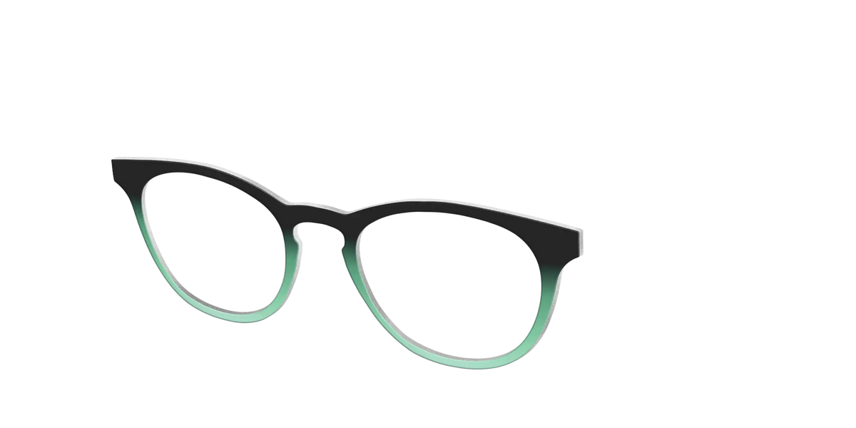 The Black to Spearmint Gradient
