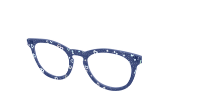 The Denim Heart Glitter Crystal