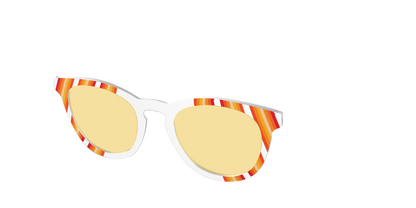 The Groovy Stripes with Citrine Yellow Lens