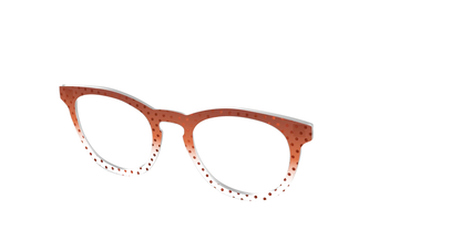 The Inferno Orange Gradient Crystal Polka Dots