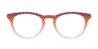The Maroon to Blush Gradient Polka Dot