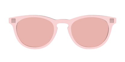 The Pink Crystal With Coral Pink lens
