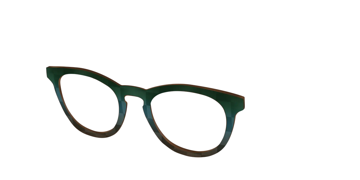 The Teal to Walnut Matte Check