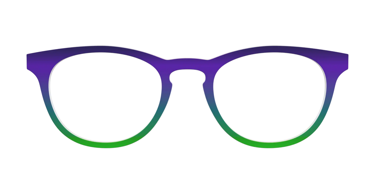 The Ultra Violet to Bright Green Gradient