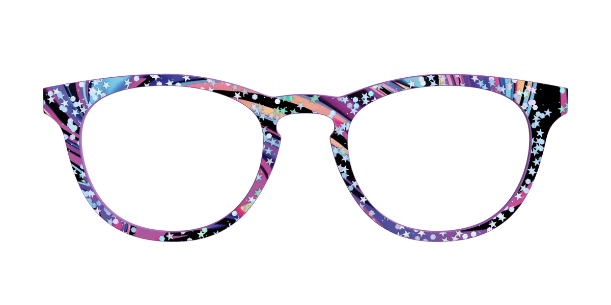 The Vaporwave Marble with Star Glitter