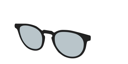 The Black With Slate Blue lens