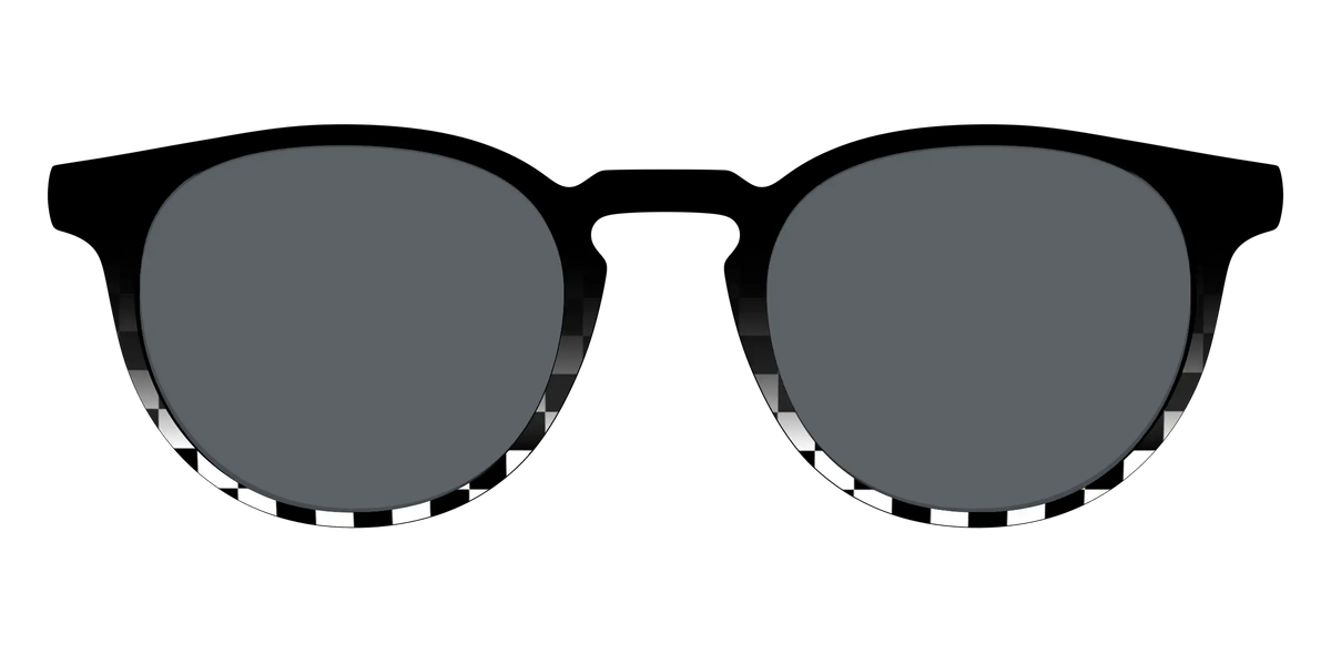 The Polarized Checkerboard Fade Sun Top