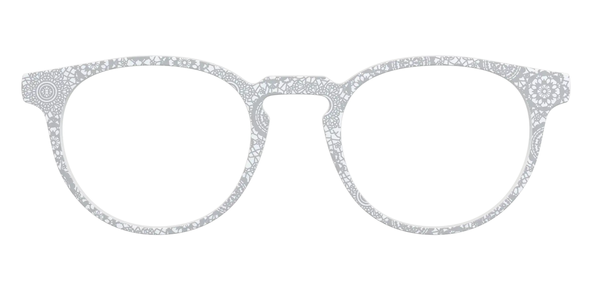 The Pale Gray Medallion Lace