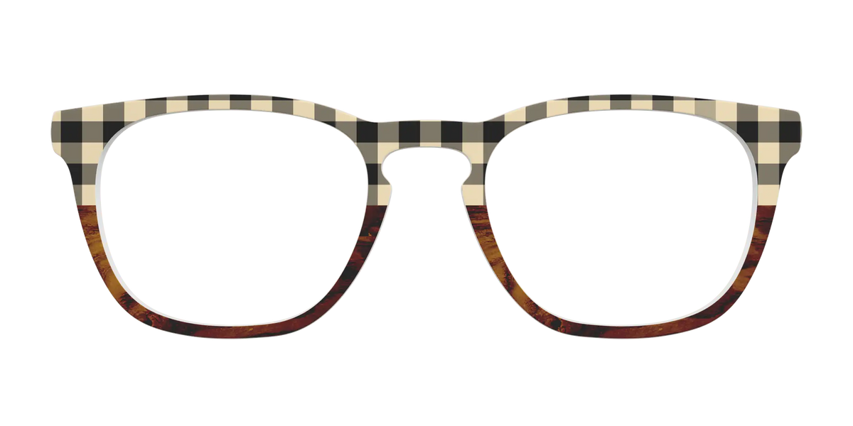 The Ivory Plaid Wood Split