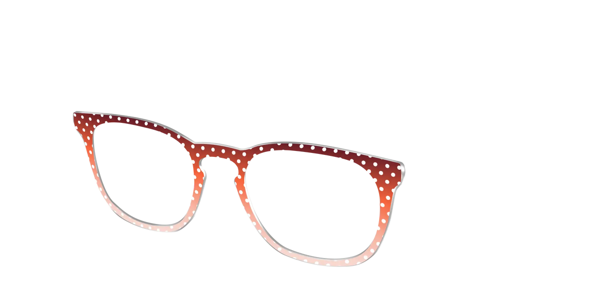 The Maroon to Blush Gradient Polka Dot