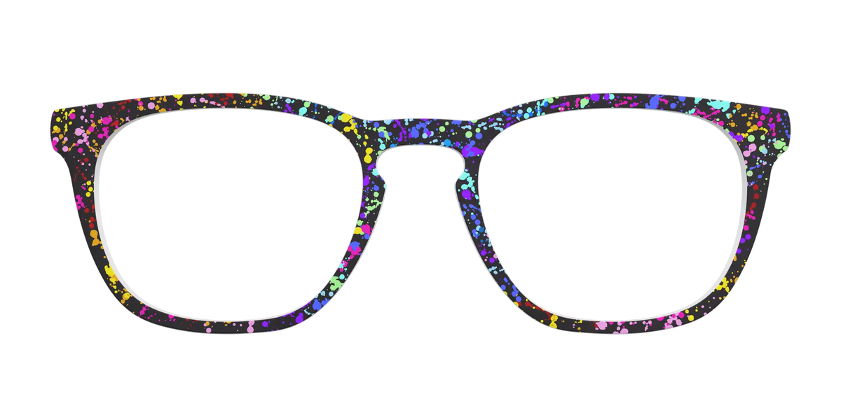 The Rainbow Splatter Black