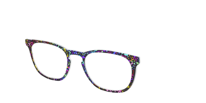 The Rainbow Splatter Black