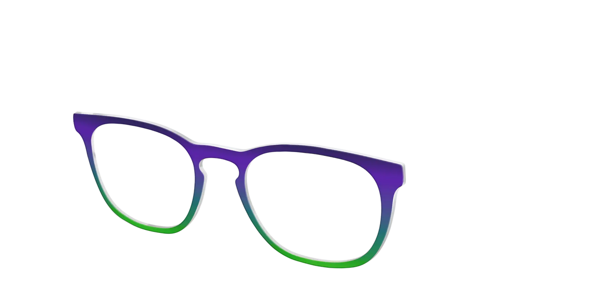 The Ultra Violet to Bright Green Gradient