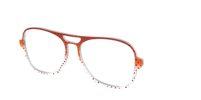 The Inferno Orange Gradient Crystal Polka Dots
