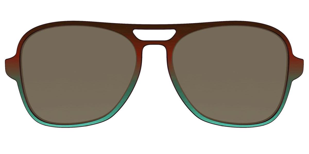 The Polarized Mahogany to Juniper Woodgrain Sun Top