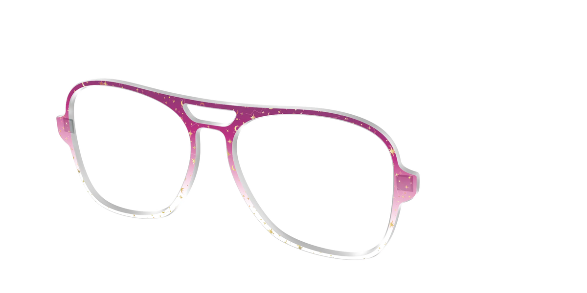 The Pink Ombre Gold Foil Crystal