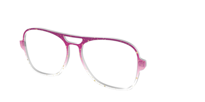 The Pink Ombre Gold Foil Crystal