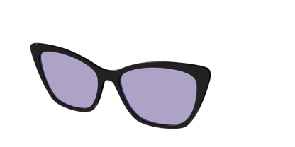 The Black With Celestial Purple lens