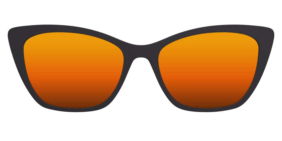 The Polarized Orange Reflective Sun Top