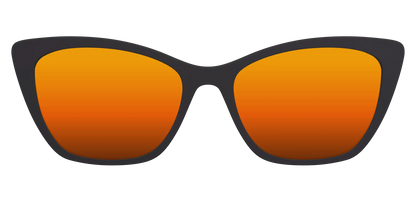 The Polarized Orange Reflective Sun Top