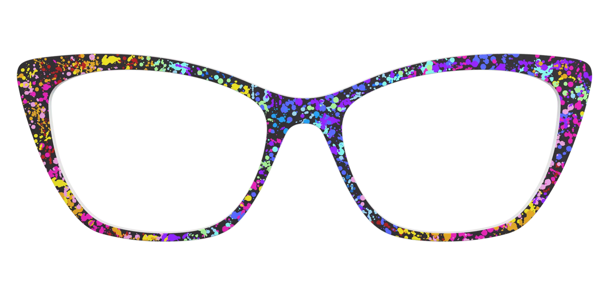 The Rainbow Splatter Black