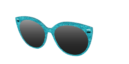 The Polarized Aquamarine Sparkle Sun Top