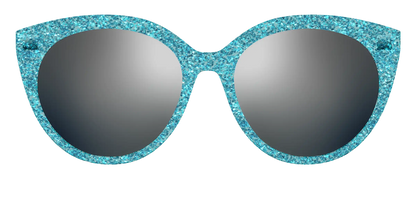 The Polarized Aquamarine Sparkle Sun Top