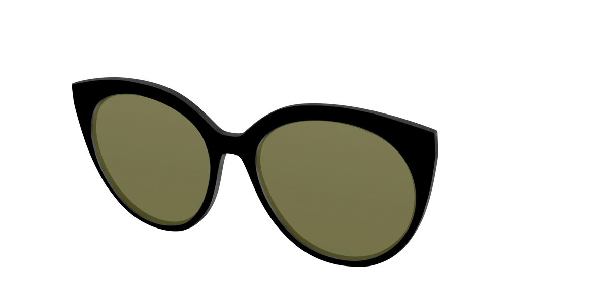 The Black with Green Racquet Sport lens