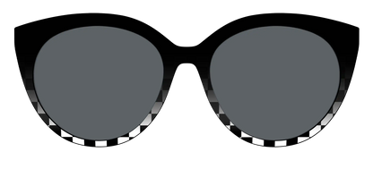 The Polarized Checkerboard Fade Sun Top