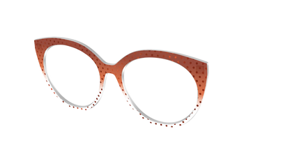 The Inferno Orange Gradient Crystal Polka Dots