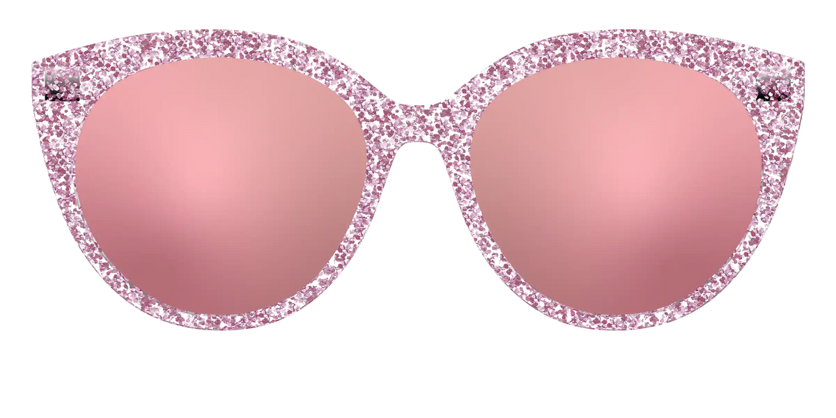 The Polarized Rose Gold Sparkle Sun Top